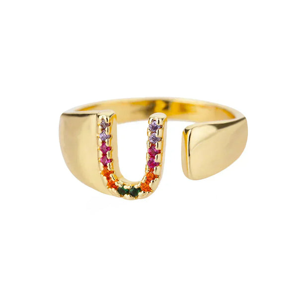 U Initial – zlat prstan